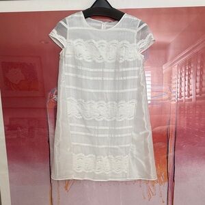 Elegant White Lace Dress